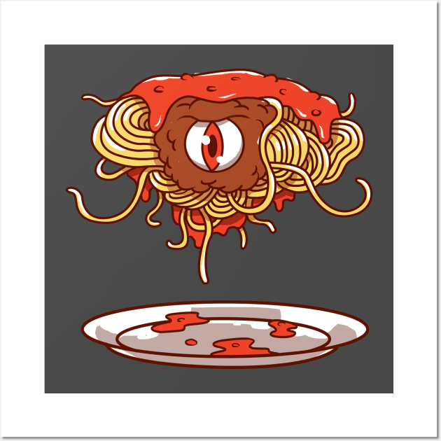 Spaghetti Monster Wall Art by Vincent Trinidad Art